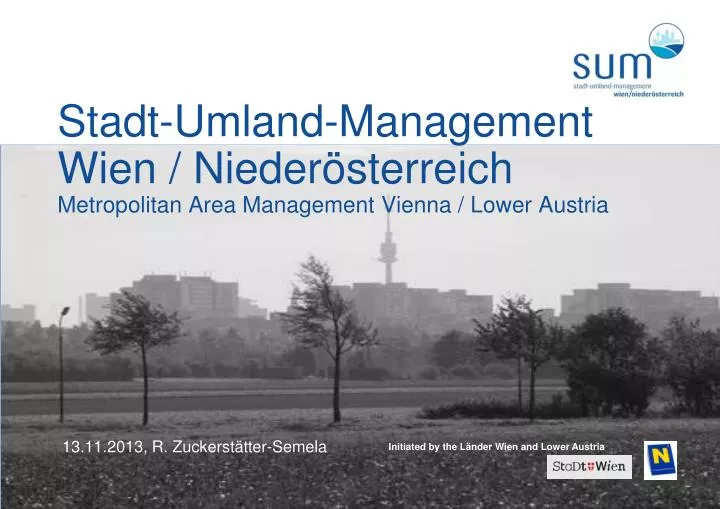 stadt umland management wien nieder sterreich metropolitan area management vienna lower austria
