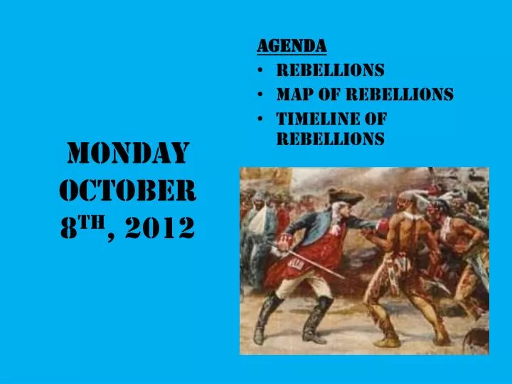 monday october 8 th 2012