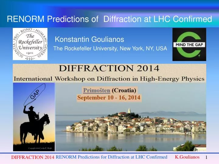 renorm predictions of diffraction at lhc confirmed