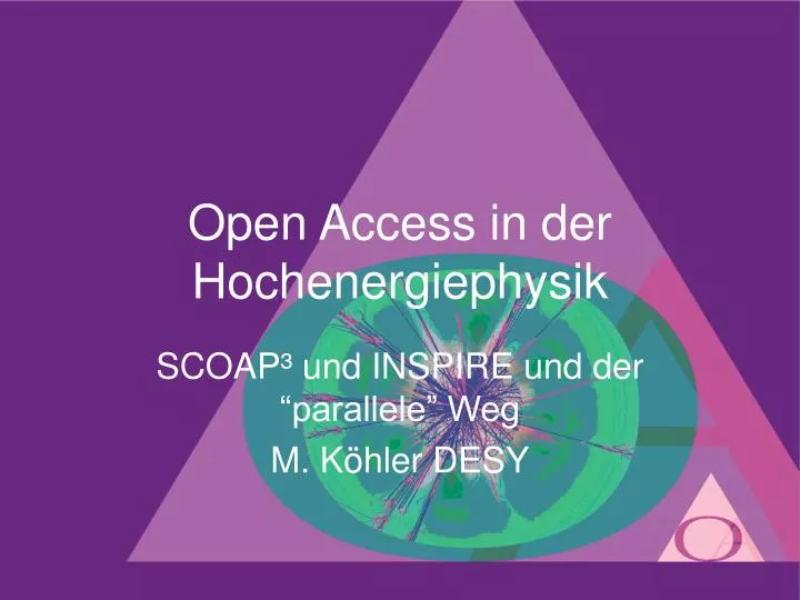 open access in der hochenergiephysik