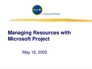 Managing Resources with Microsoft Project