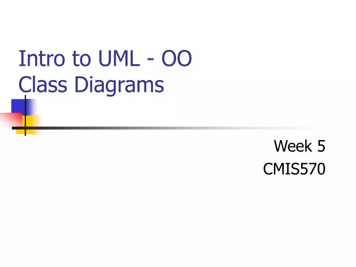 intro to uml oo class diagrams