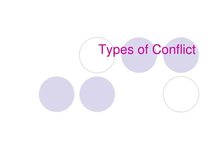 Types Of Conflict N 