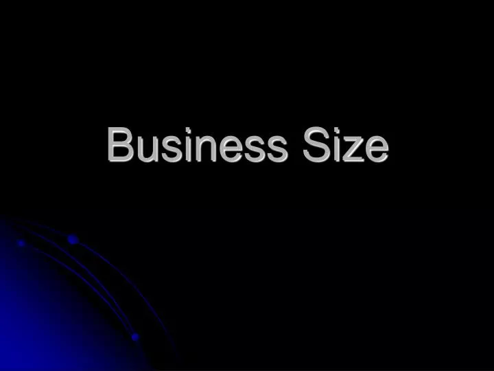 business size