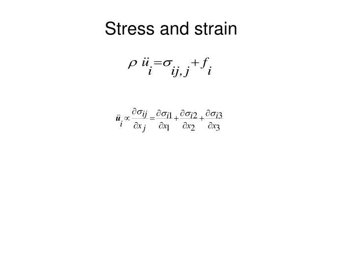 stress and strain