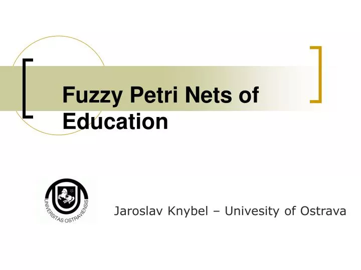 fuzzy petri nets of education