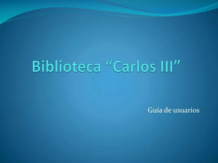 biblioteca carlos iii