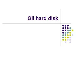 gli hard disk