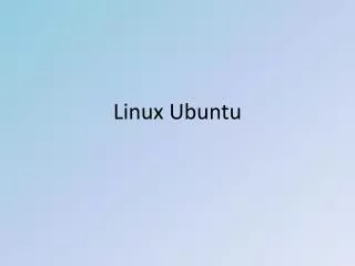 linux ubuntu