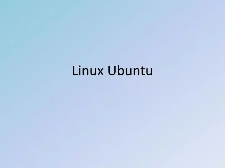 linux ubuntu