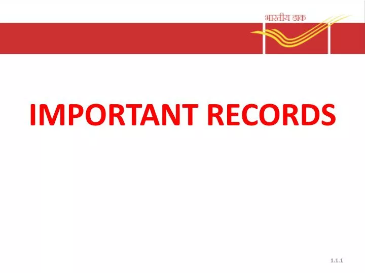 important records
