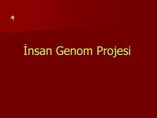 nsan genom projesi