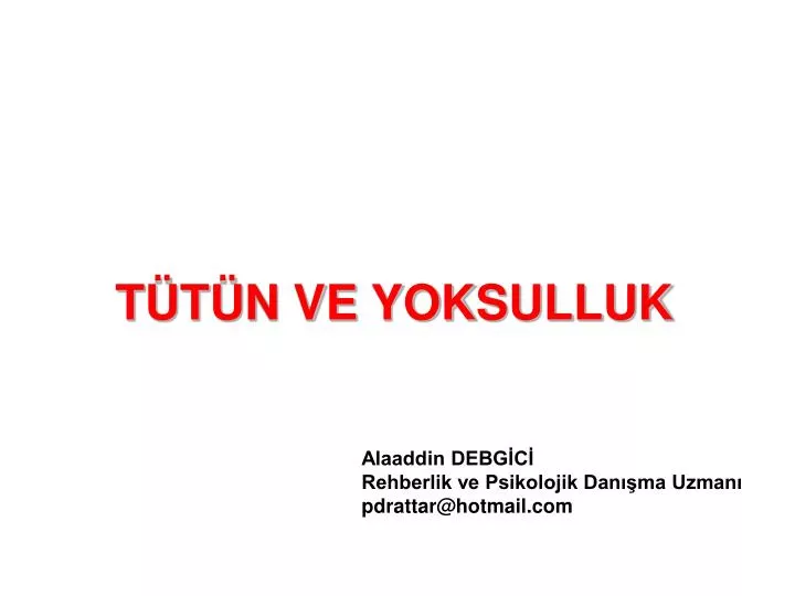 t t n ve yoksulluk