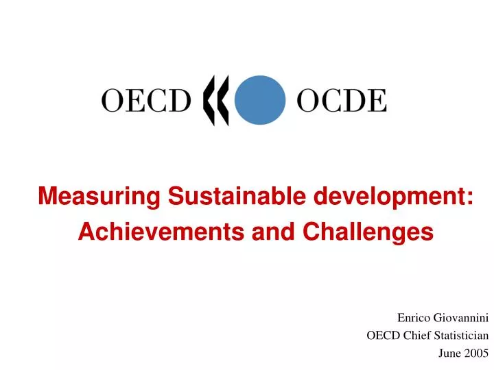 measuring sustainable development achievements and challenges
