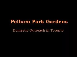 Pelham Park Gardens