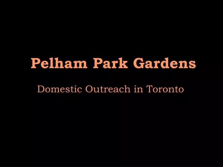 pelham park gardens
