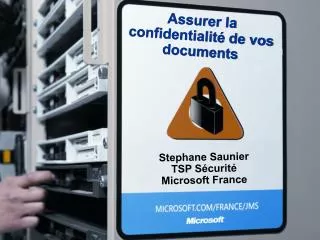assurer la confidentialit de vos documents