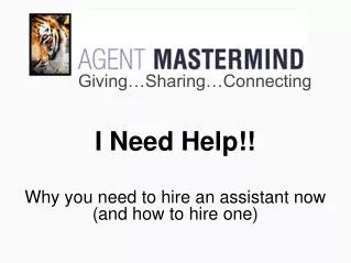 I Need Help!! Why you need to hire an assistant now (and how to hire one)