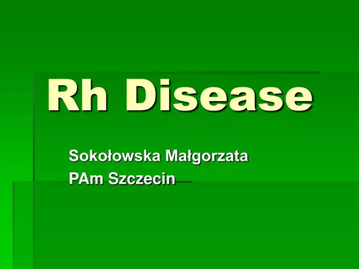 rh disease