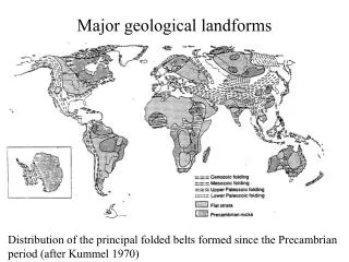 Major geological landforms