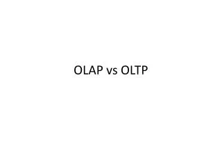 olap vs oltp
