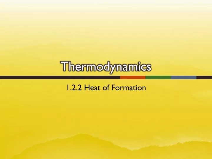 thermodynamics