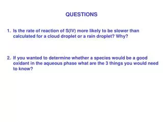 questions