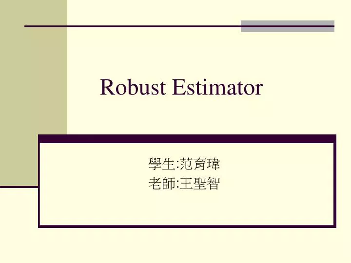 robust estimator