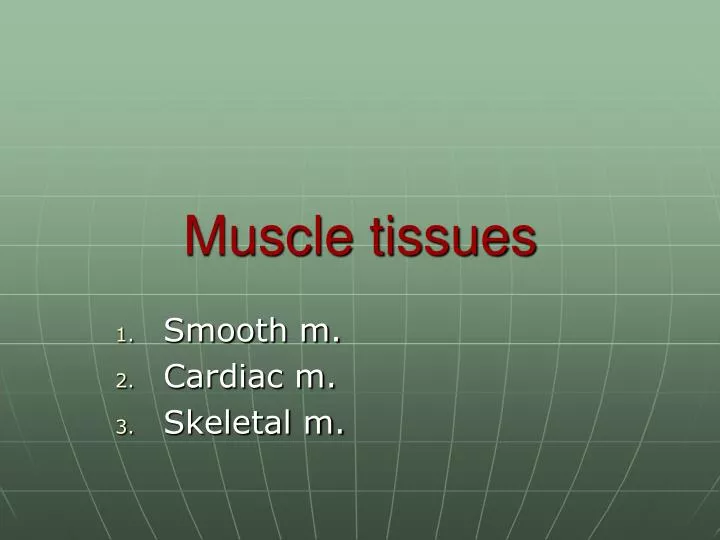 muscle tissues