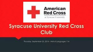 Syracuse University Red Cross Club