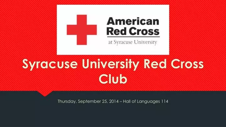 syracuse university red cross club