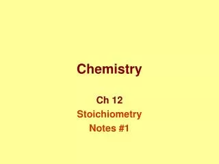 Chemistry