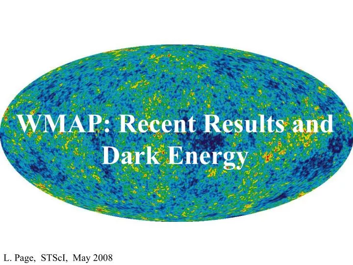 wmap recent results and dark energy