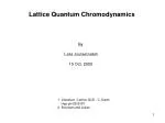 Lattice Quantum Chromodynamics - slide 1