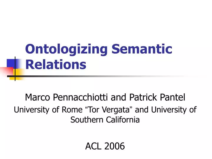 ontologizing semantic relations