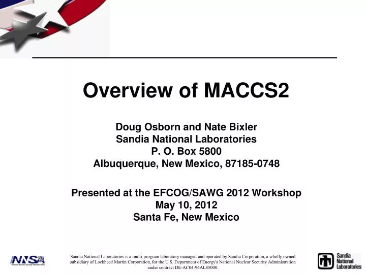 overview of maccs2