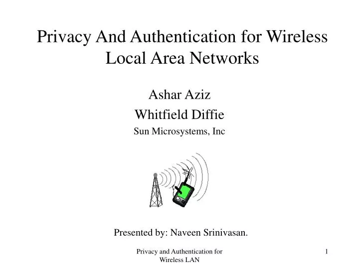 privacy and authentication for wireless local area networks