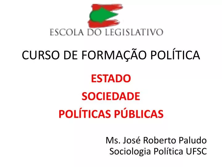 curso de forma o pol tica