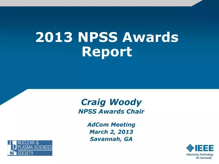 2013 npss awards report