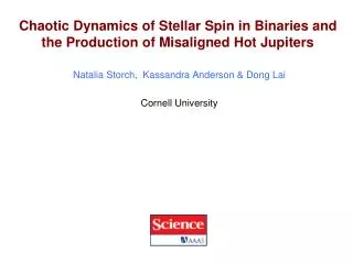 Chaotic Dynamics of Stellar Spin in Binaries and the Production of Misaligned Hot Jupiters