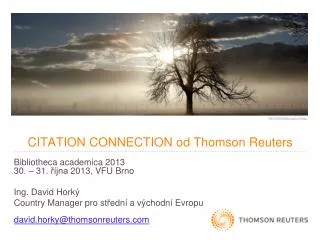 citation connection od thomson reuters