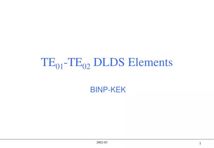 te 01 te 02 dlds elements