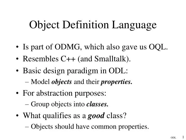 object definition language
