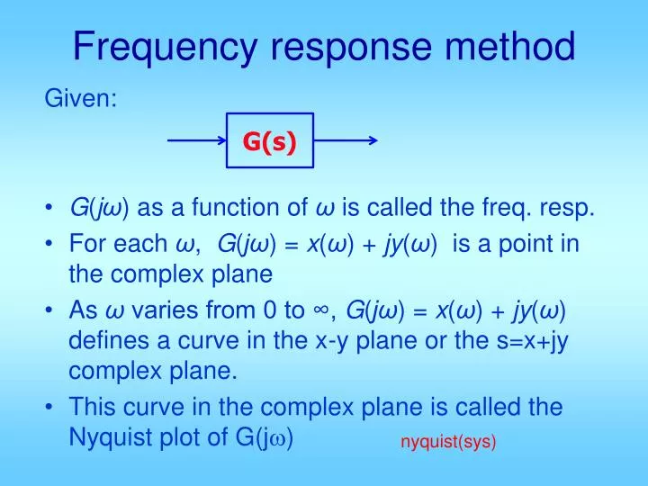 frequency response method