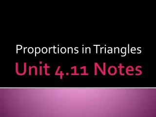 Unit 4.11 Notes