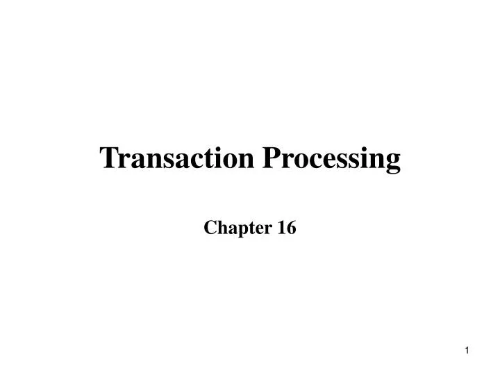 transaction processing