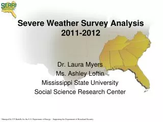 Severe Weather Survey Analysis 2011-2012