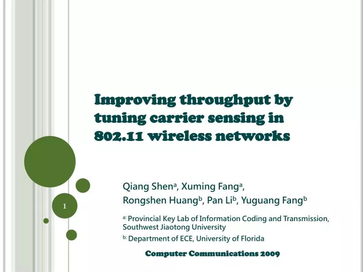 improving throughput by tuning carrier sensing in 802 11 wireless networks