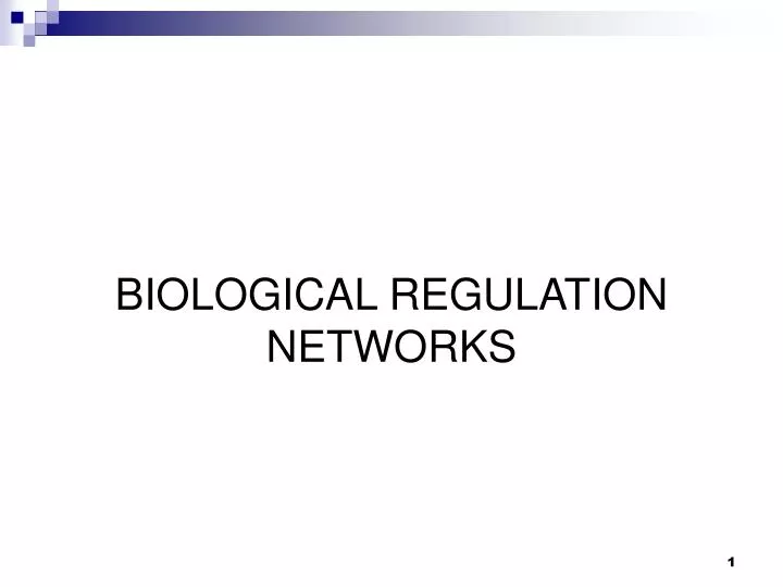 biological regulation networks