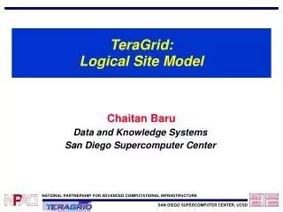 TeraGrid: Logical Site Model